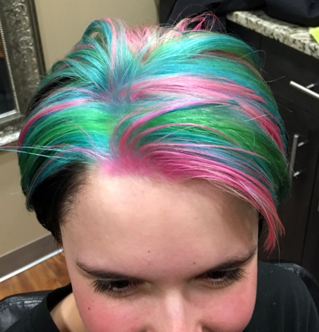 Bright Multicolored Hair