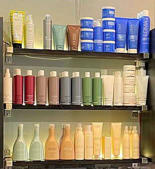 Salon Products shelf