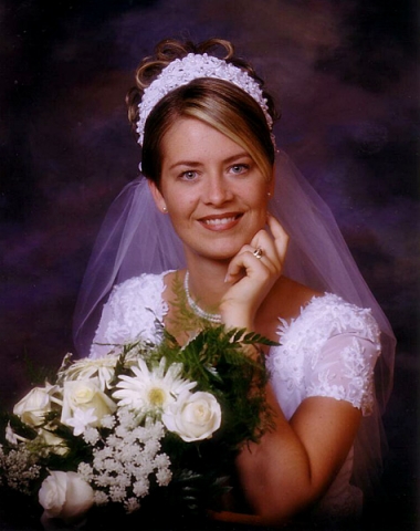 Stephanie - Bridal updo, 1999